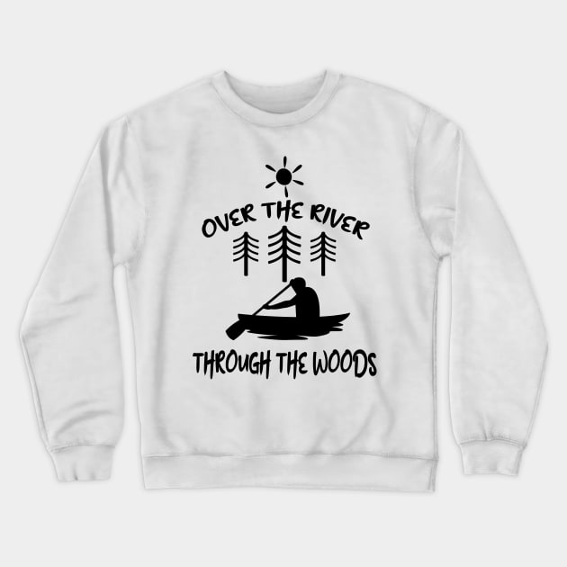 Over the River and Through the Woods Crewneck Sweatshirt by Blended Designs
